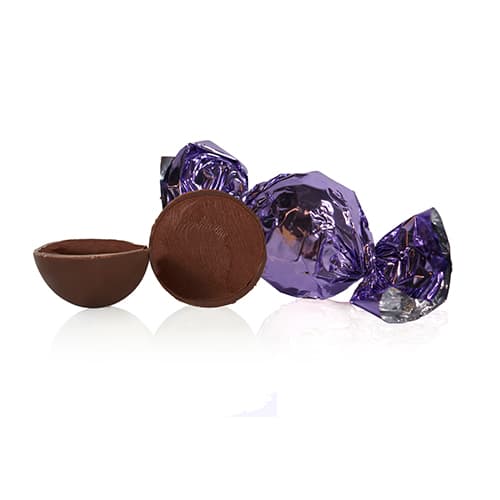 Fyldte chokoladekugler m/85% chokoganache - Lavendel - 1 kg