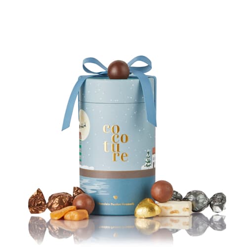 Fyldte chokoladekugler, flødekaramel, chokoladehjerte og fransk nougat fra Cocoture - 250g