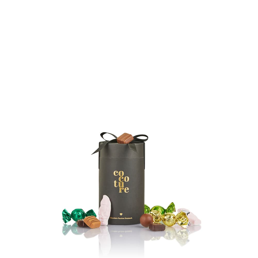 Cocoture fyldte chokoladekugler, konfektstykker/marcipanstykker og skum julemænd - 250g