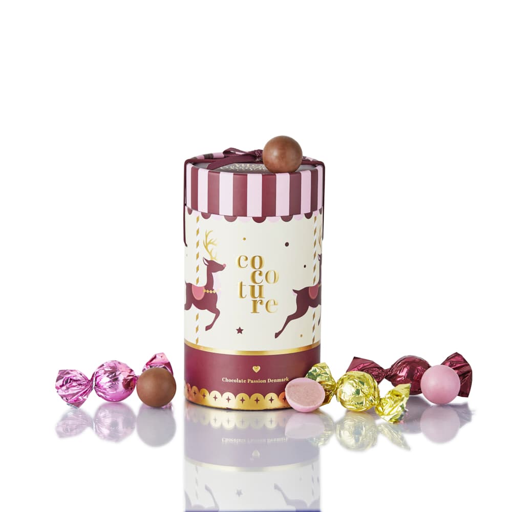 Fyldt chokolade i flot Cocoture gaverør - 250g