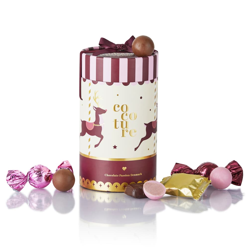 Fyld chokolade og marcipan i flot Cocoture gaverør - 230g