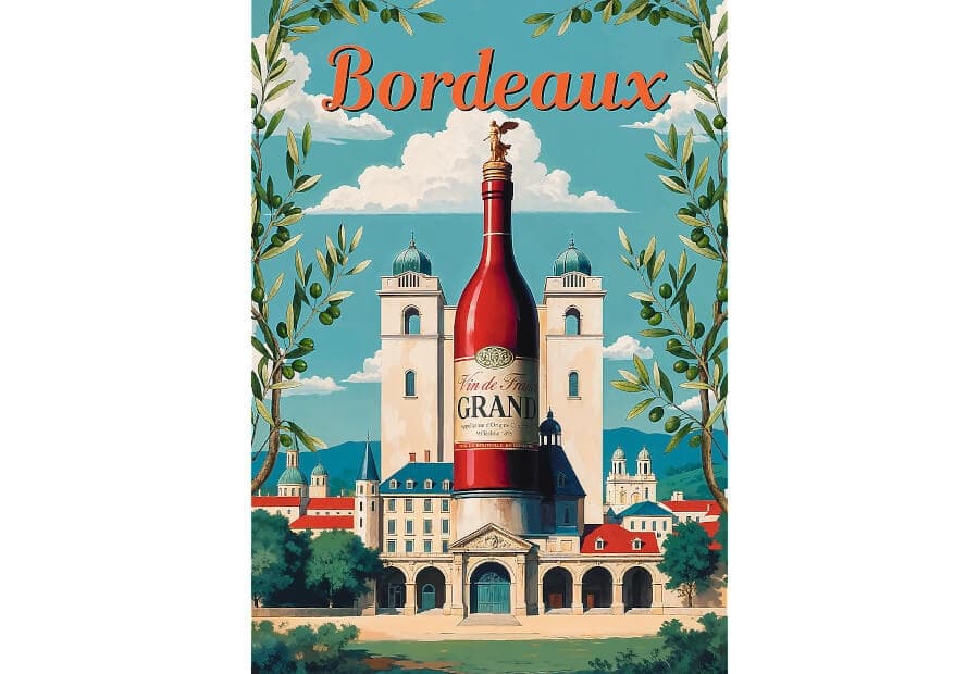 Vintage Poster - Bordeaux, France