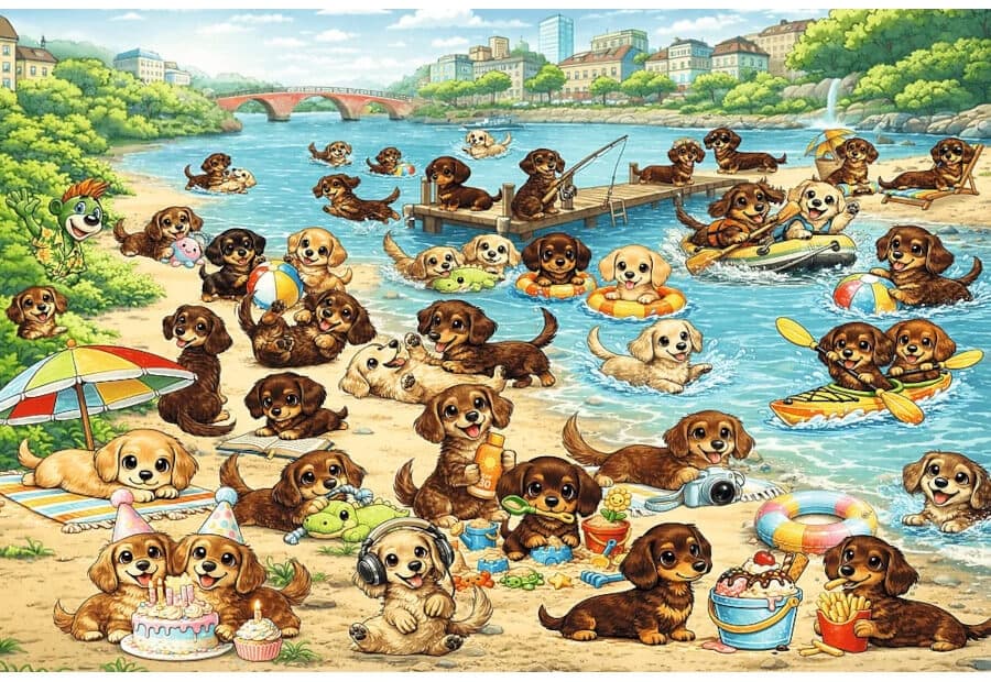 The Treflik Family - Dachshunds and Trefliks (Seek & Find)
