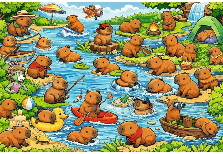 The Treflik Family - Capybaras (Seek & Find)