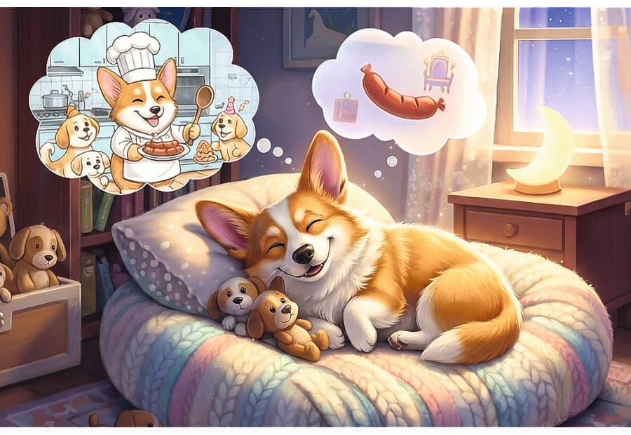 Dreaming Corgi