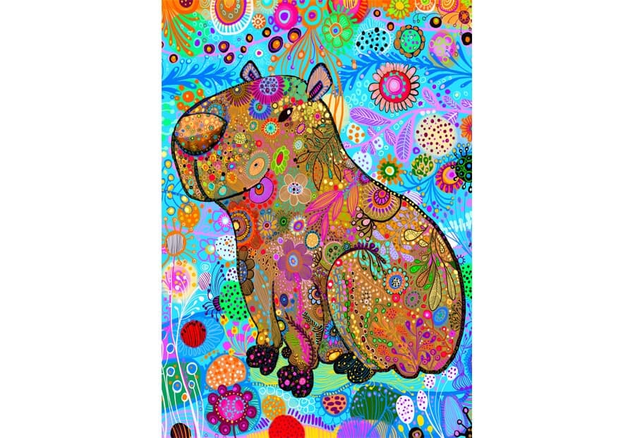 Patterned Capybara