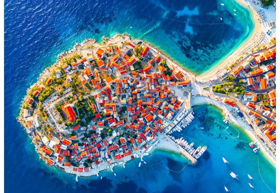 Primosten Aerial View, Croatia