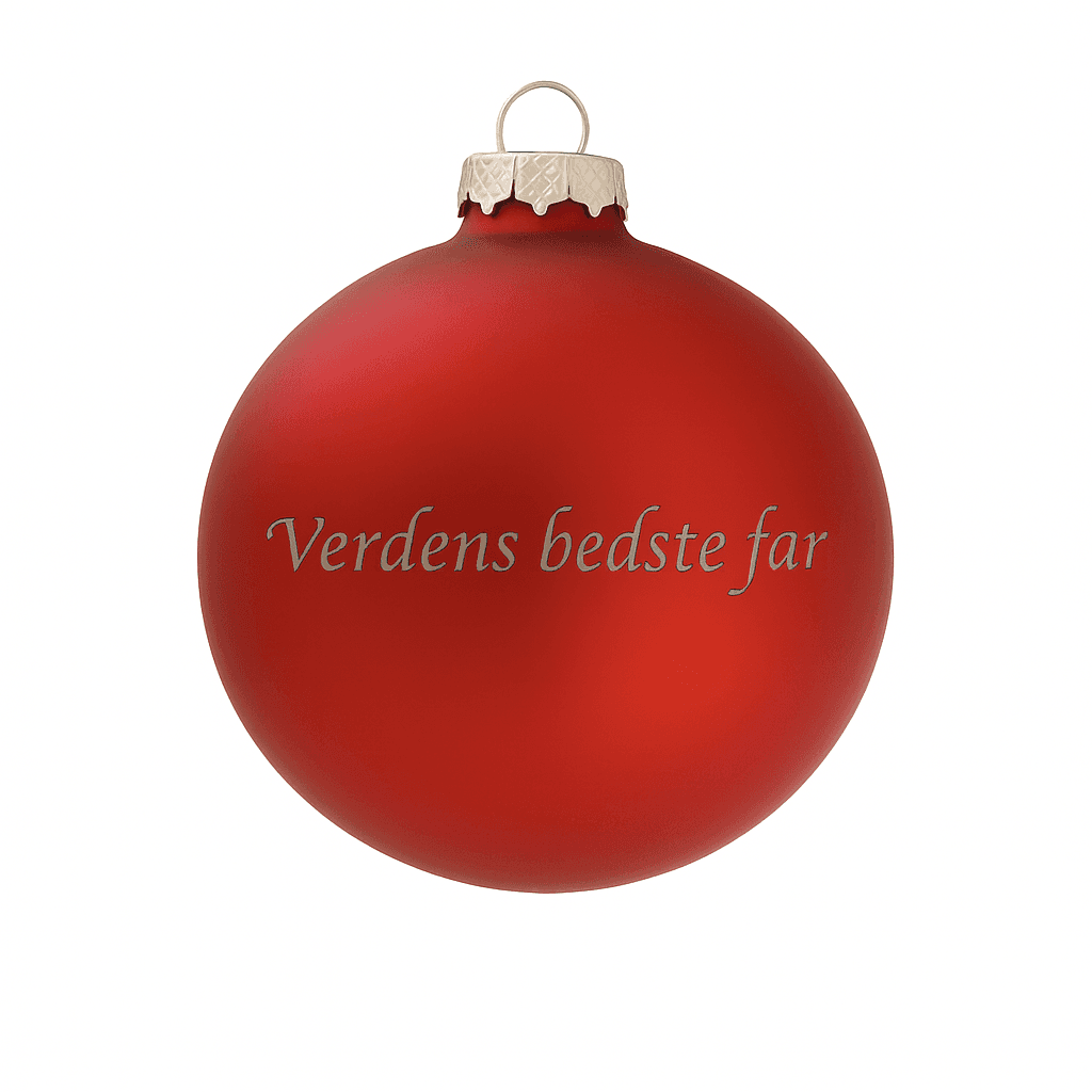 Julekugle - Verdens bedste far