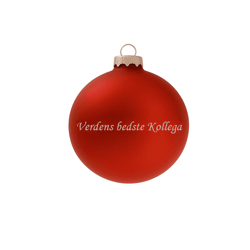 Julekugle - Verdens bedste Kollega