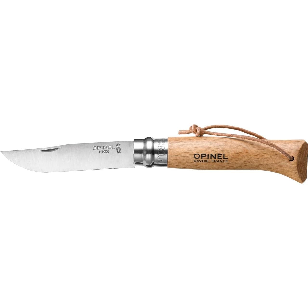 Opinel N°8 Stainless Steel Opinel (Brun (BEACHWOOD))