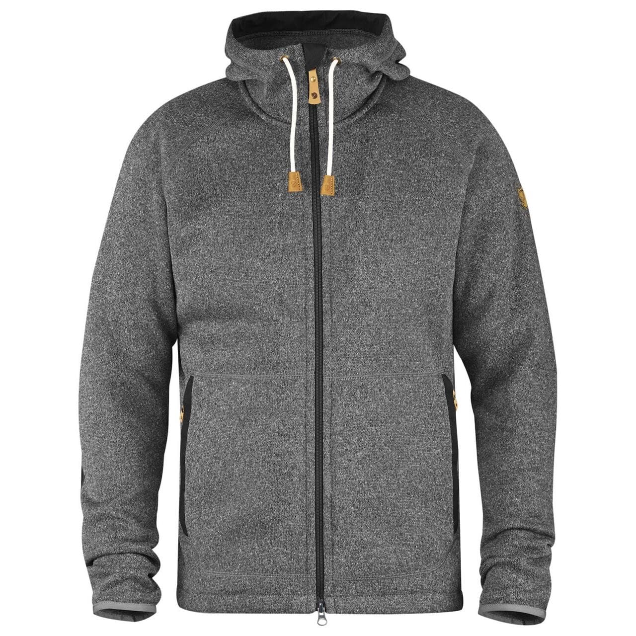 Fjällräven Mens Övik Fleece Hoodie  (Grå (DARK GREY/030) Small)