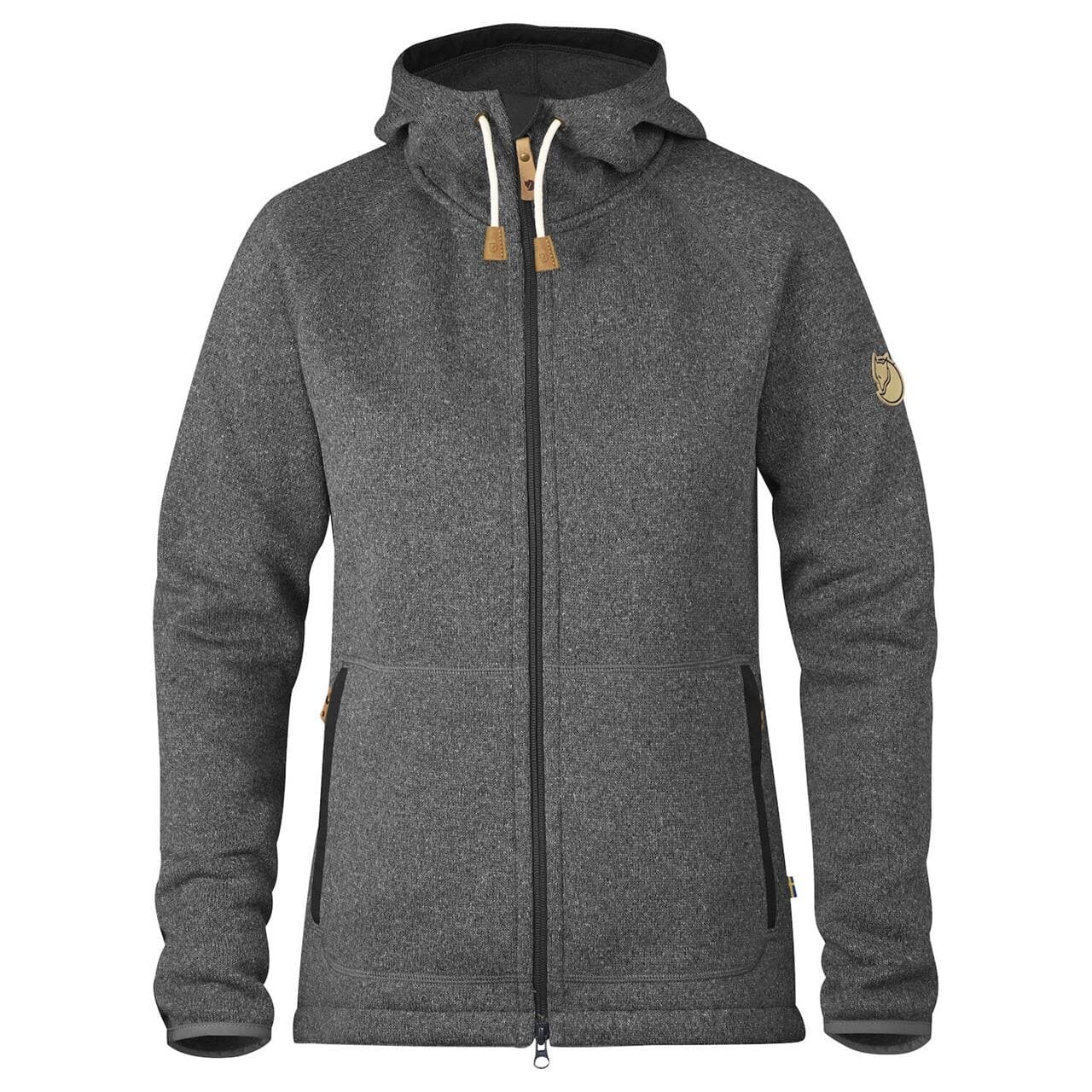 Fjällräven Womens Övik Fleece Hoodie  (Grå (DARK GREY/030) Small)