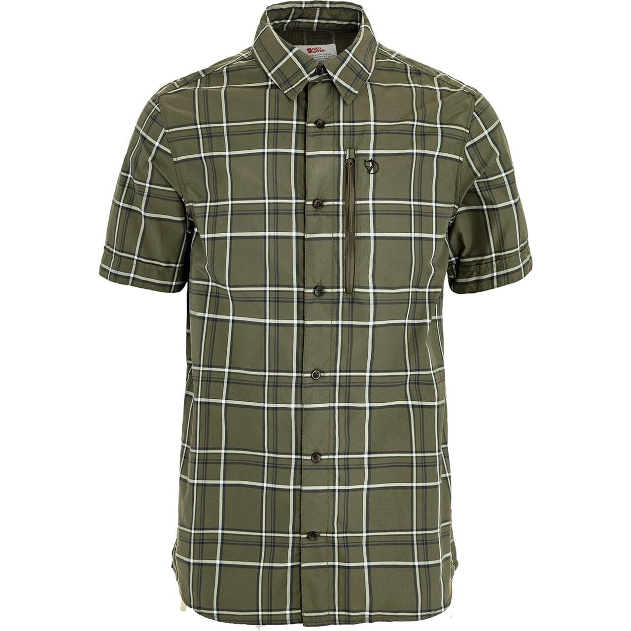 Fjällräven Mens Abisko Hike Shirt S/S  (Hvid (LAUREL GRN-CHALK WHITE/625-113) X-small)