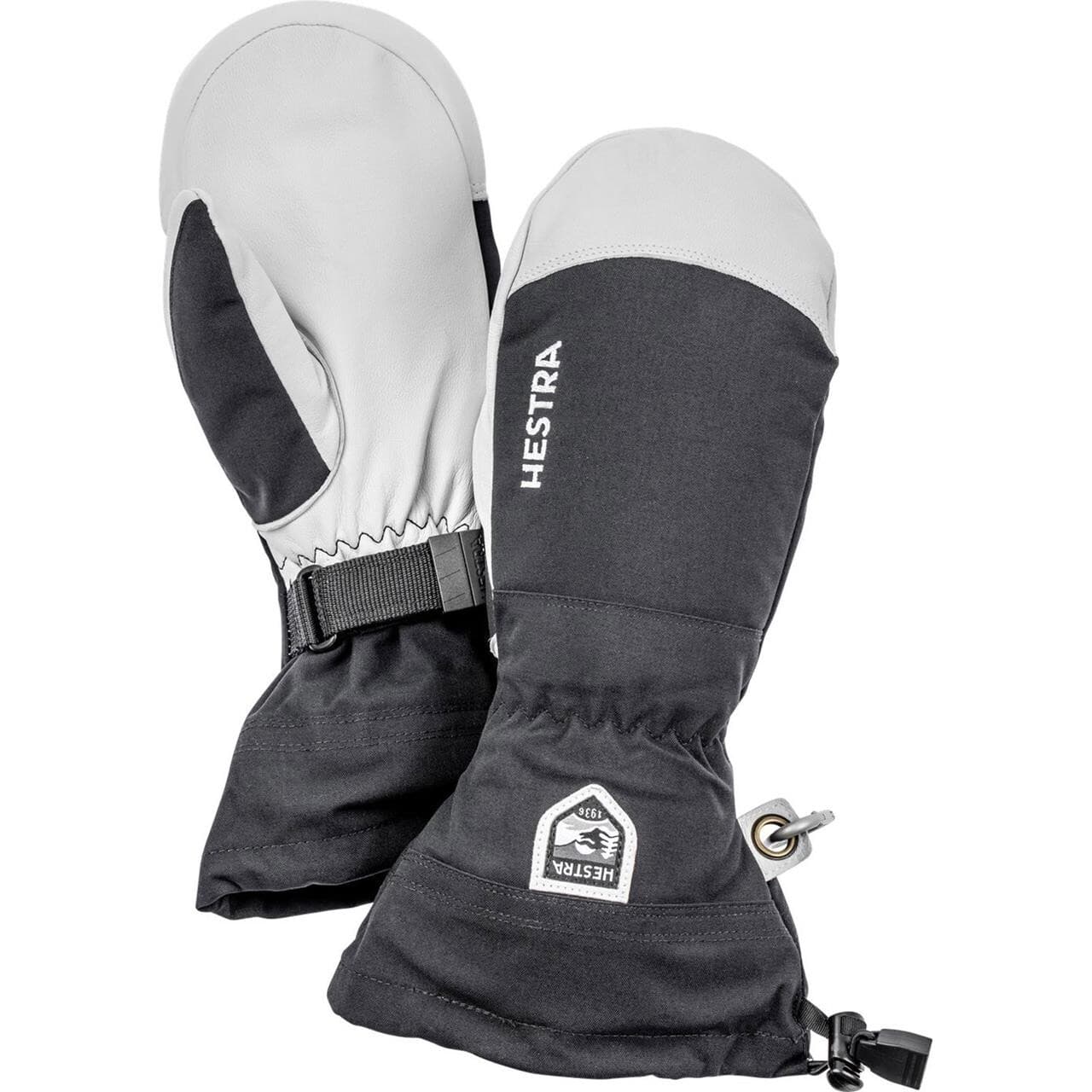 Hestra Mens Army Leather Heli Ski Mitt (Sort (BLACK) 11)