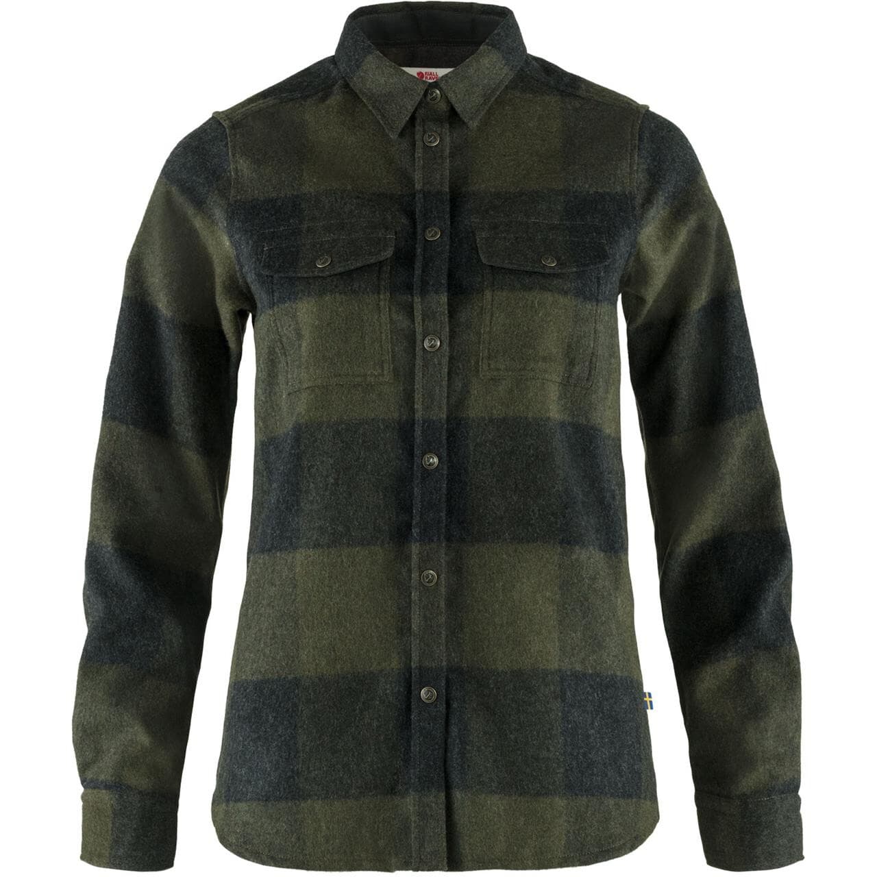 Fjällräven Womens Canada Shirt Ls (Grøn (DEEP FOREST-DK GREY/662-030) X-small)