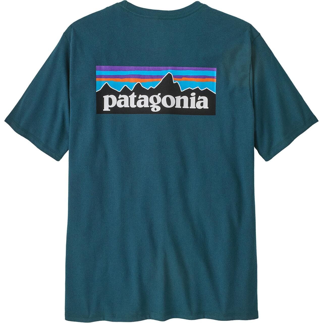 Patagonia Mens P-6 Logo Responsibili-Tee  (Blå (GLACIAL BLUE) Large)