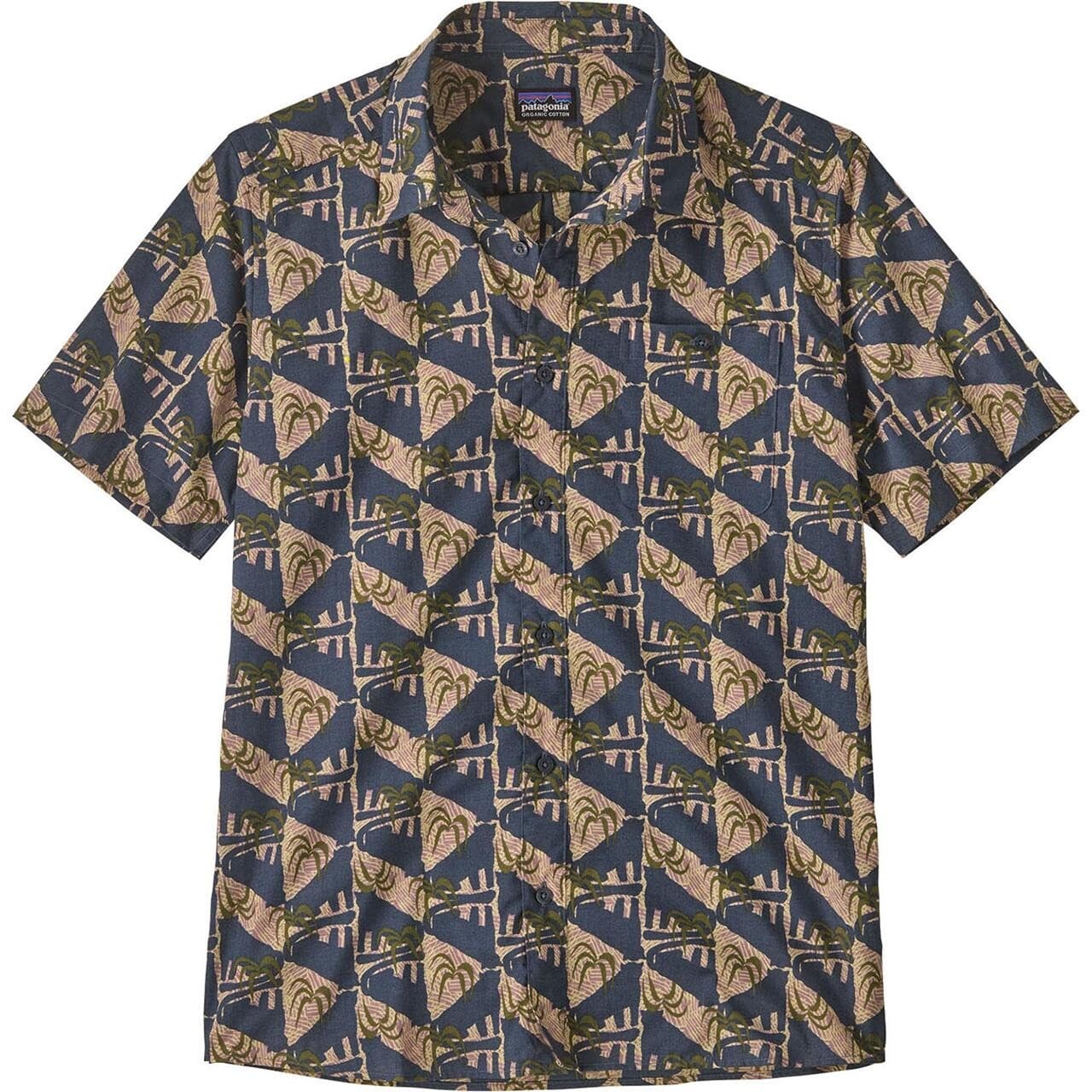 Patagonia Mens Go To Shirt  (Blå (JAGUAR GEO:DOLOMITE BLUE) XX-large)