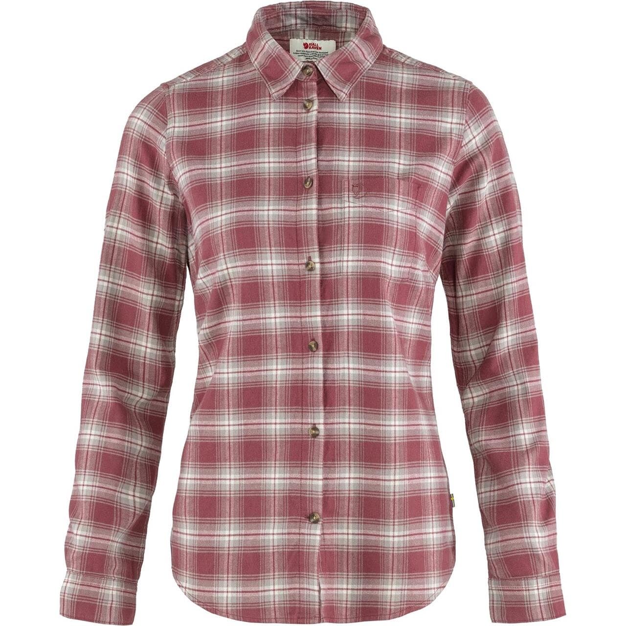 Fjällräven Womens Övik L/S Flannel Shirt  (Rød (MESA PURPLE-FOG/410-021) Medium)
