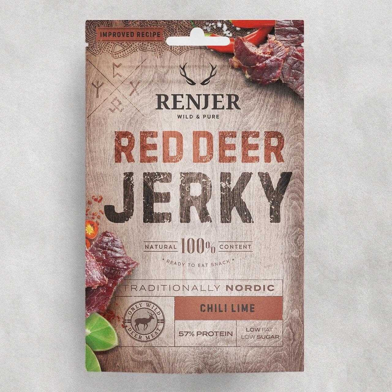 Renjer Nordic Red Deer Jerky Chili & Lime