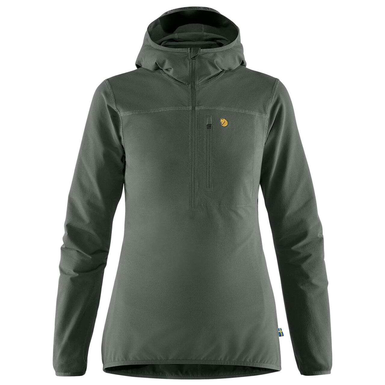 Fjällräven Womens Bergtagen Stretch Half Zip  (Grå (BASALT/050) Small)