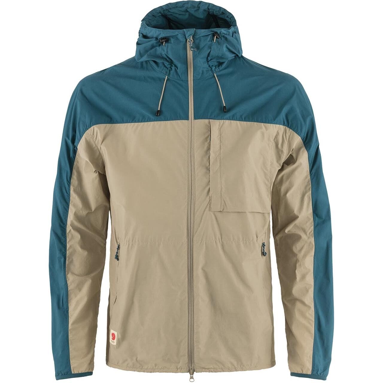 Fjällräven Mens High Coast Wind Jacket  (Hvid (FOSSIL-DEEP SEA/118-574) Large)