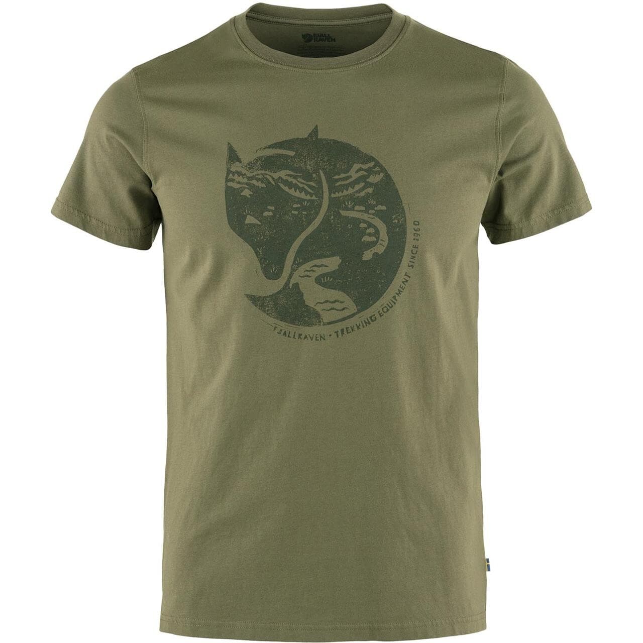 Fjällräven Mens Arctic Fox T-shirt  (Grøn (LAUREL GREEN/625) X-small)