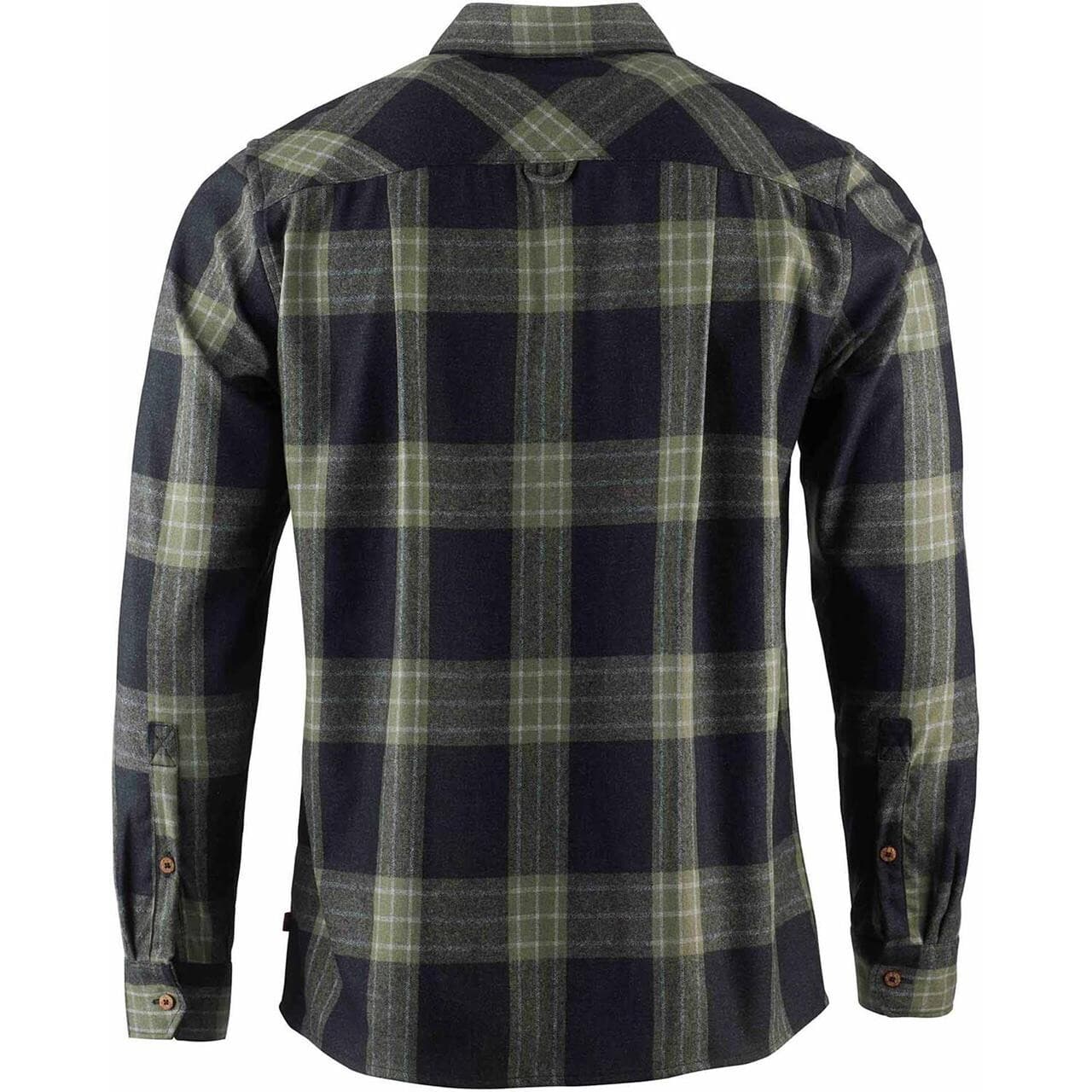 Aclima Mens Leisurewool Reborn Woolshirt  (Grå (CHECK DARK GREY/SALVIA) Small)