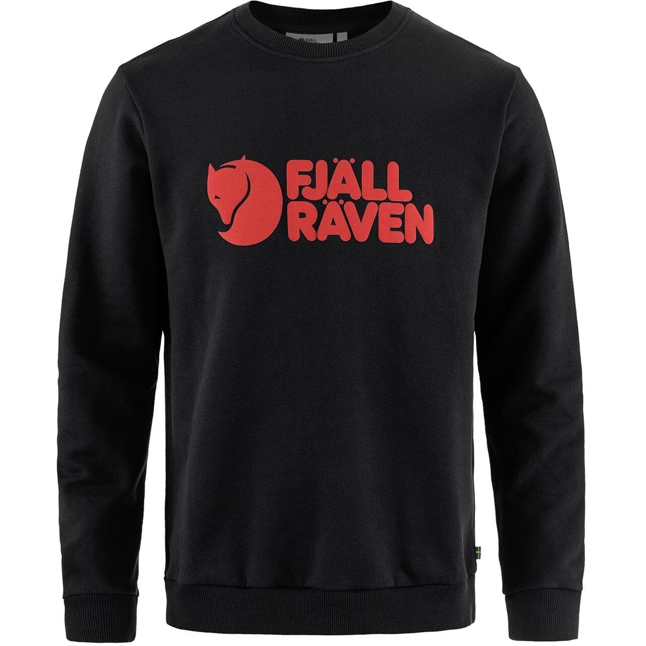 Fjällräven Mens Fjällräven Logo Sweater  (Sort (BLACK/550) X-large)