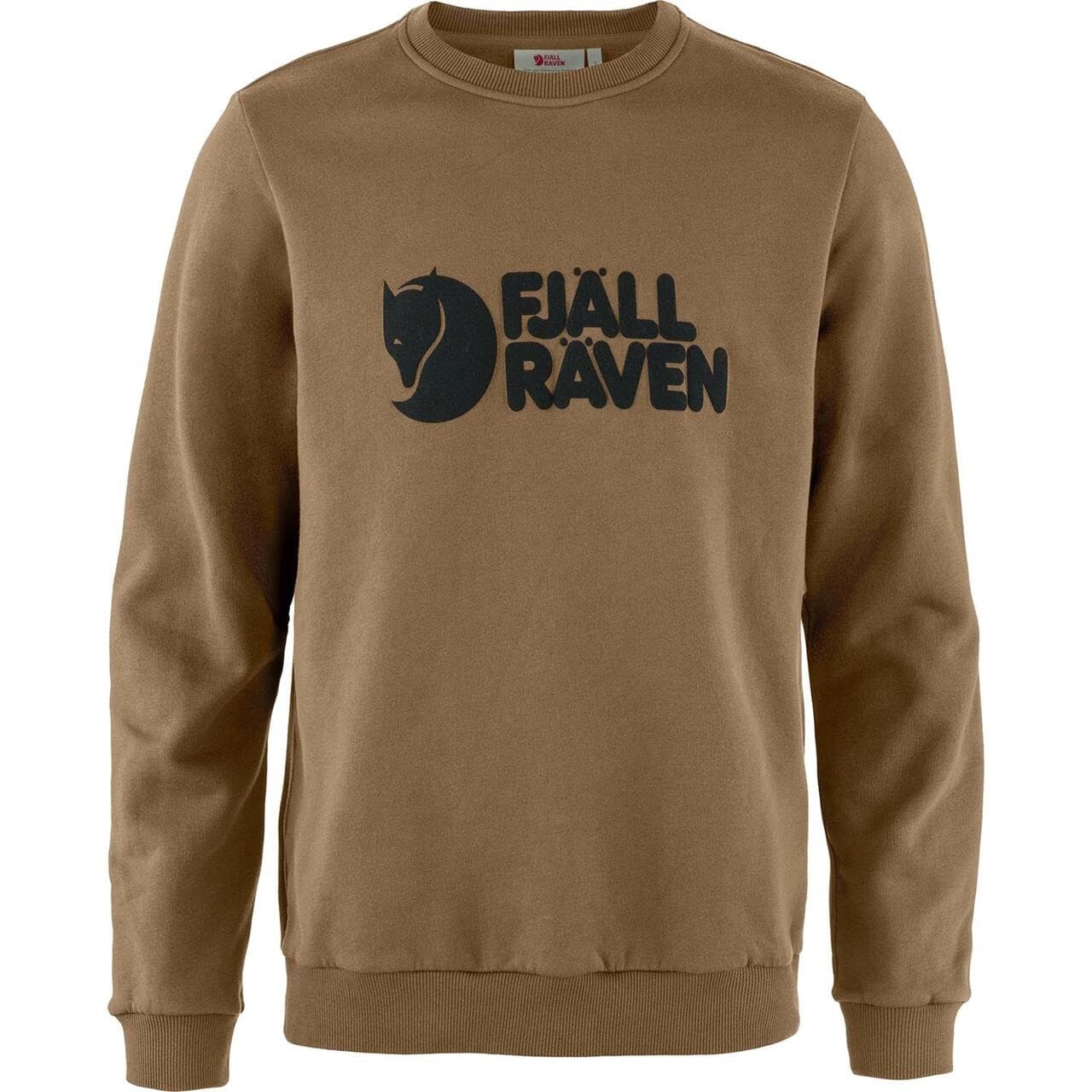 Fjällräven Mens Fjällräven Logo Sweater  (Brun (WOOD BROWN/265) Medium)