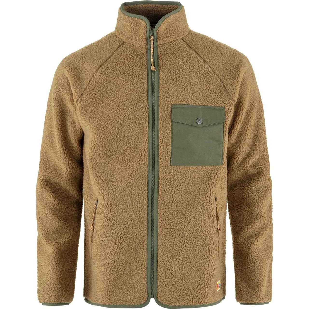 Fjällräven Mens Vardag Pile Fleece  (Brun (BUCKWHEAT-LAUREL GREEN/232-625) Small)