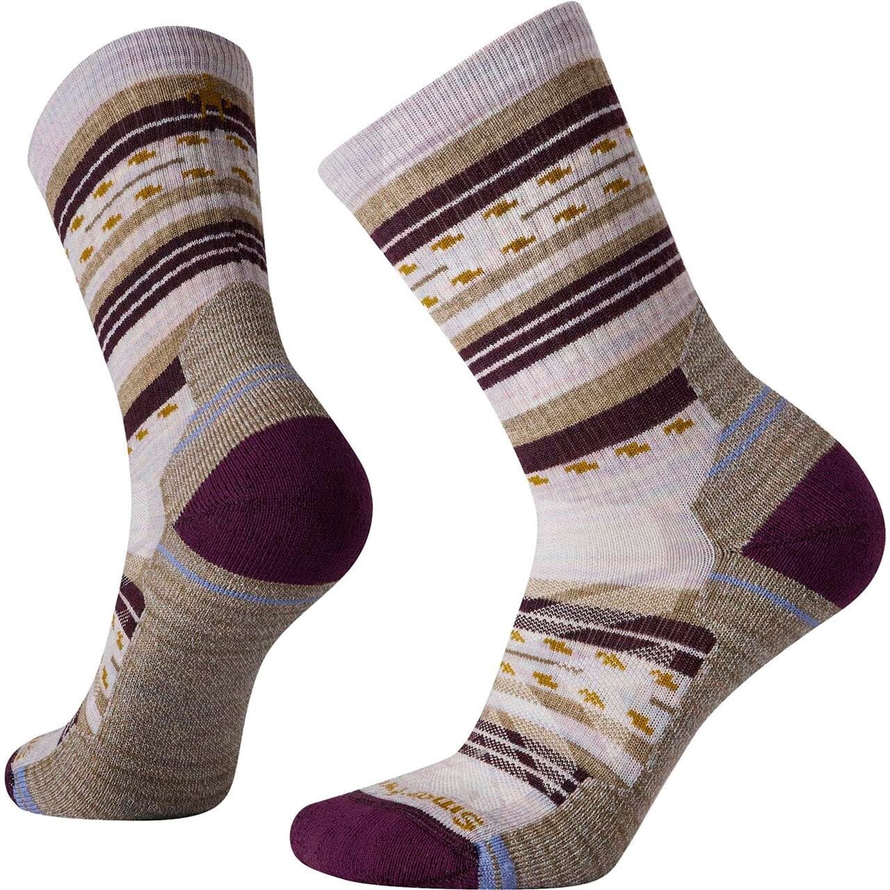 Smartwool Womens Hike Light Cushion Margarita Crew (Lilla (PURPLE ECLIPSE) 43-45)