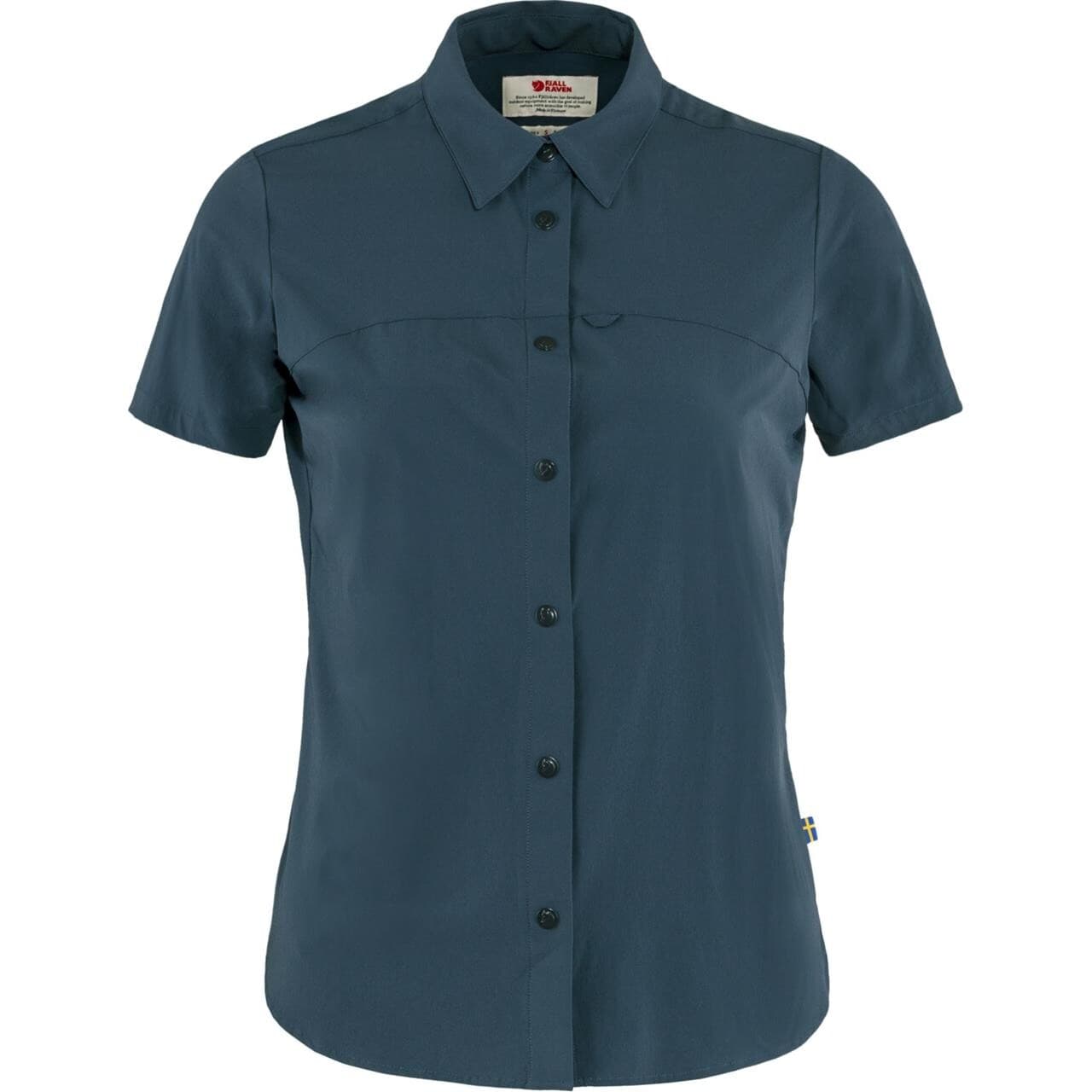 Fjällräven Womens High Coast Lite Shirt S/S  (Blå (NAVY/560) Small)
