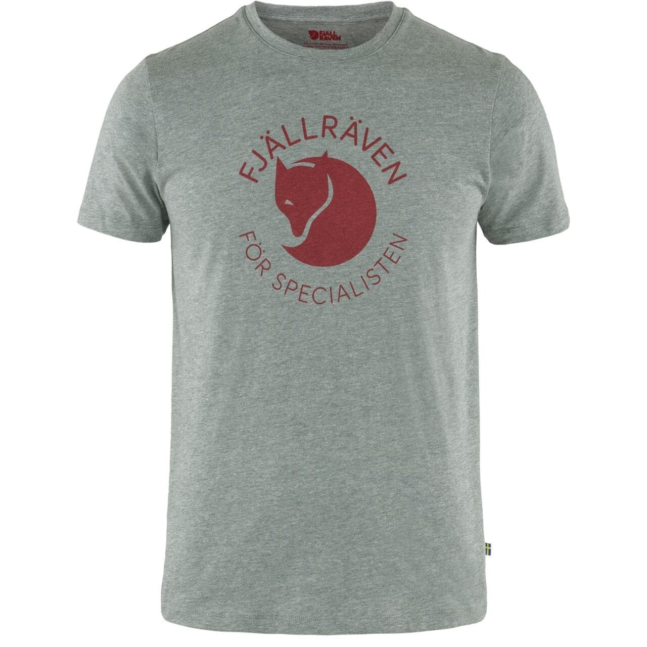 Fjällräven Mens Fjällräven Fox T-shirt  (Grå (GREY MELANGE/051) Medium)