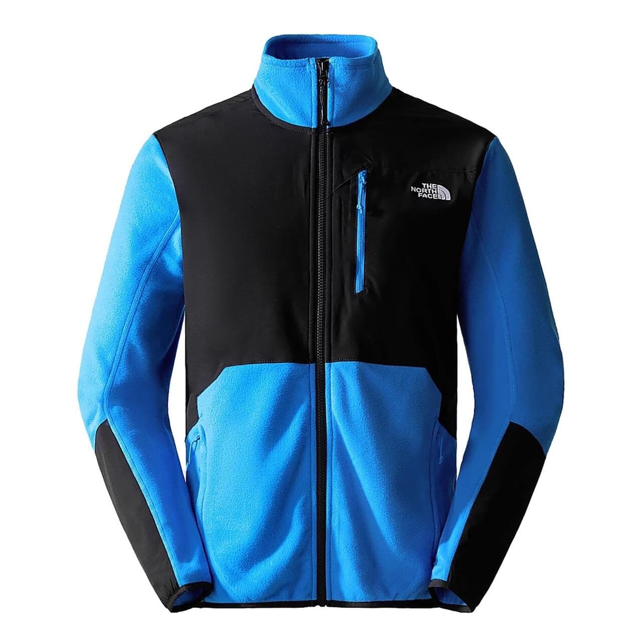 The North Face Mens Glacier Pro Full Zip  (Blå (OPTIC BLUE/TNF BLACK) Small)