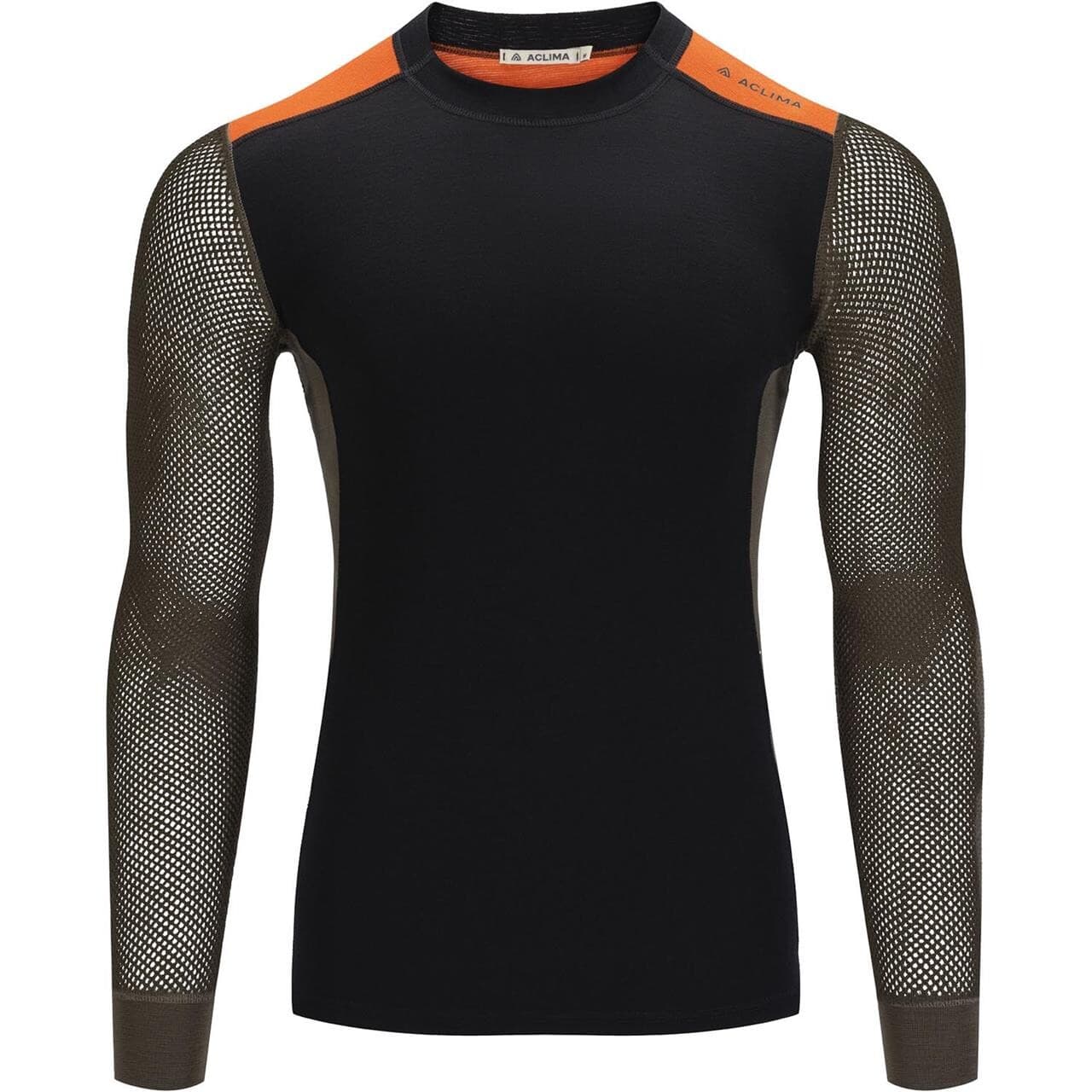 Aclima Mens Woolnet Hybrid Crew Neck (Small)