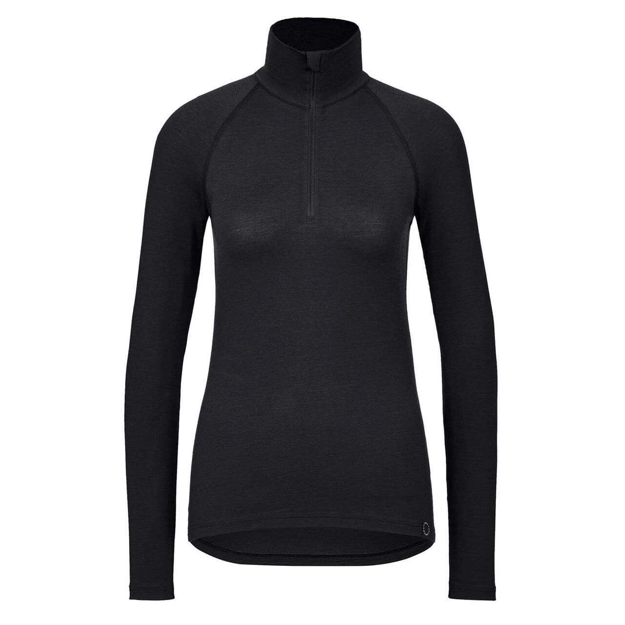 Frilufts Womens Ojobi Halfzip Longsleeve (Sort (CAVIAR) Large)
