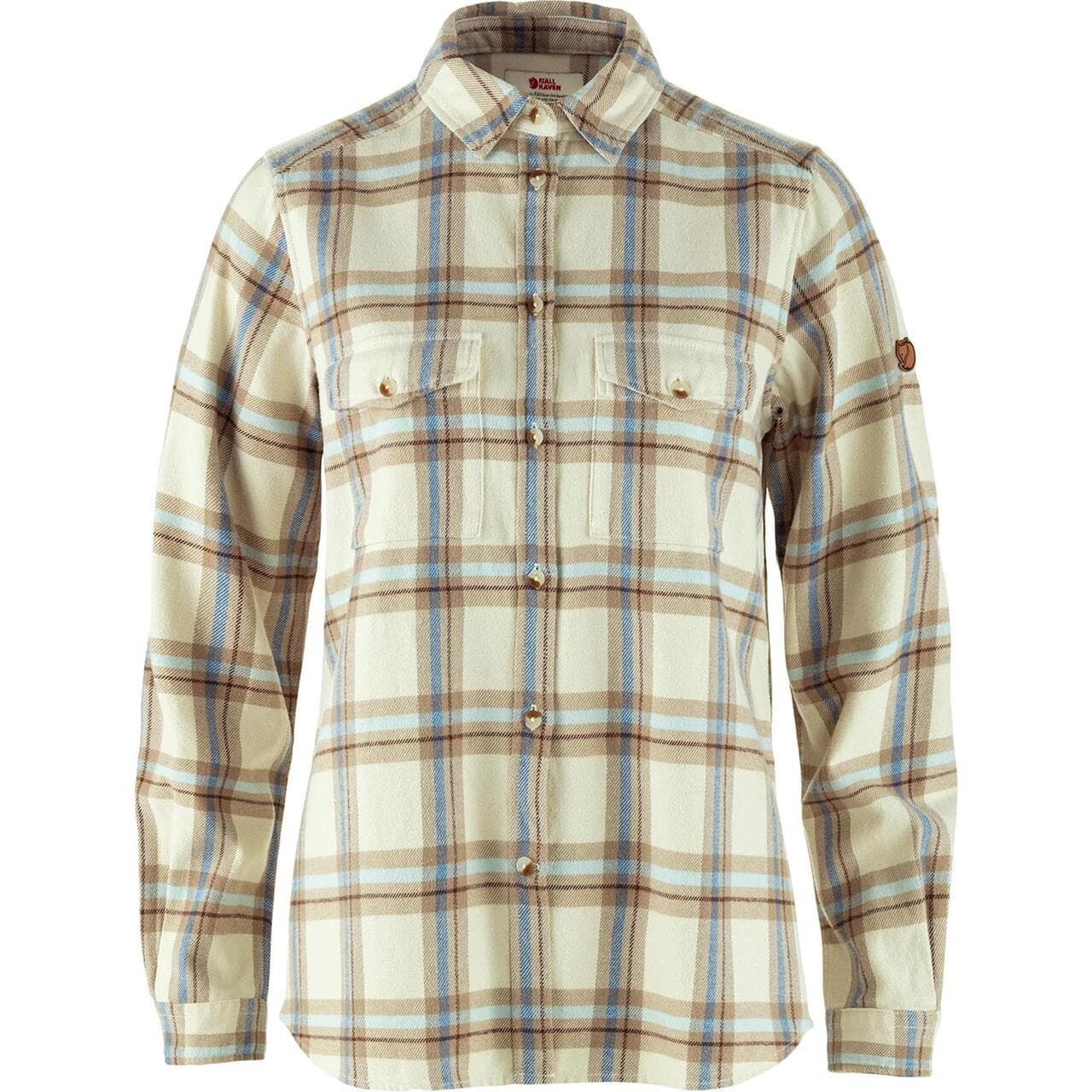 Fjällräven Womens Övik Heavy Flannel Shirt (Hvid (CHALK WHITE-FOSSIL/113-118) Medium)