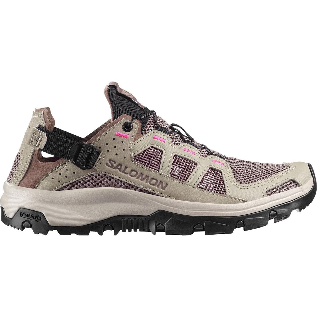 Salomon Womens Techamphibian 5 (Grå (SILVER SAGE/IRON/KNOCKOUT PINK) 40)