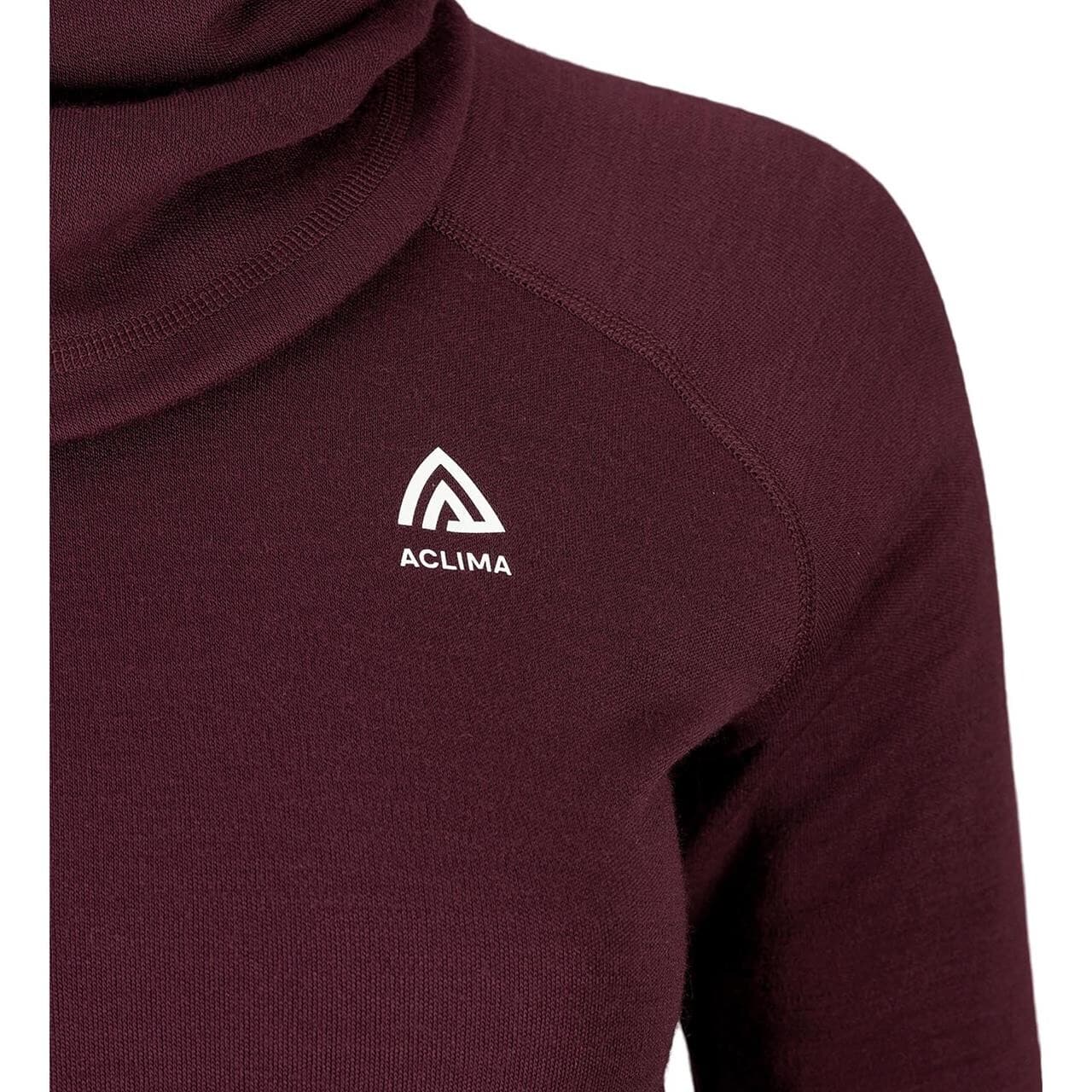 Aclima Womens WarmWool Hoodsweater V2 (Lilla (FIG) X-small)