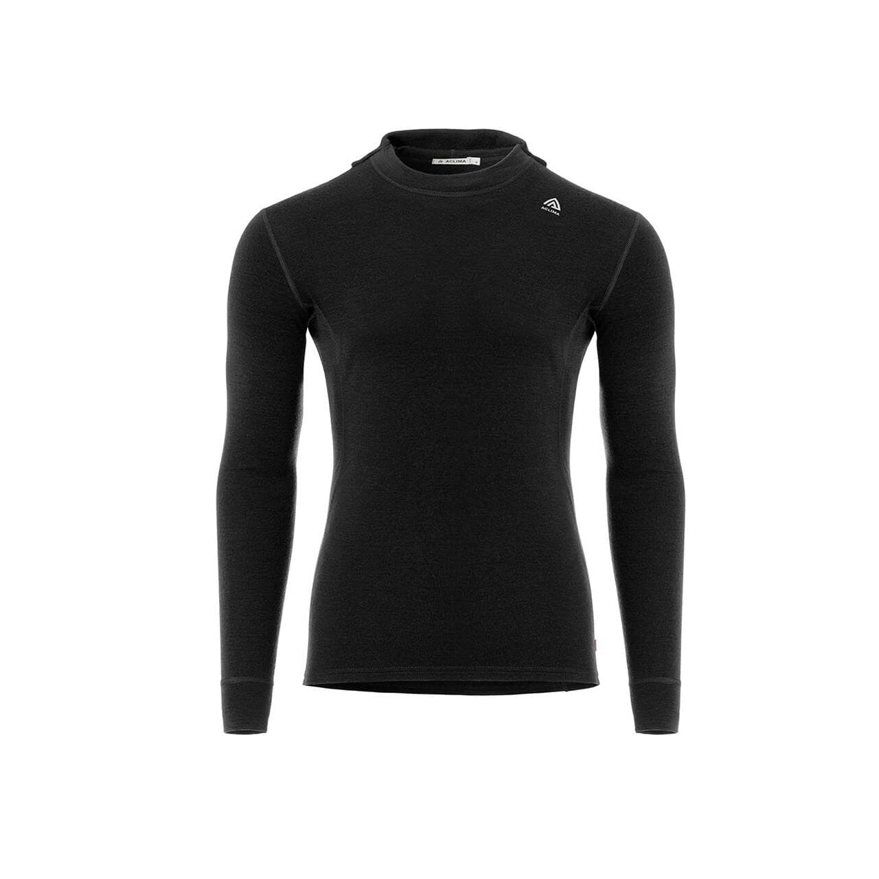 Aclima Mens WarmWool Hoodsweater V2 (Sort (JET BLACK) Small)