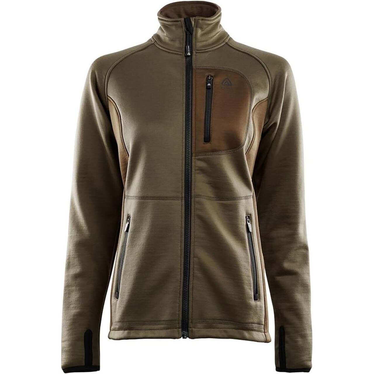 Aclima Womens WoolShell Jacket (Brun (CAPERS/DARK EARTH) Large)