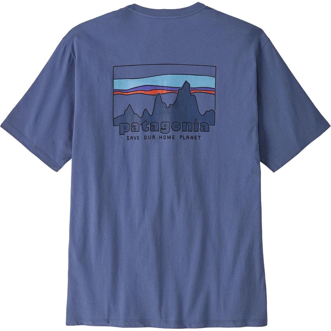 Patagonia Mens 73 Skyline Organic T-shirt (Blå (CURRENT BLUE) X-large)