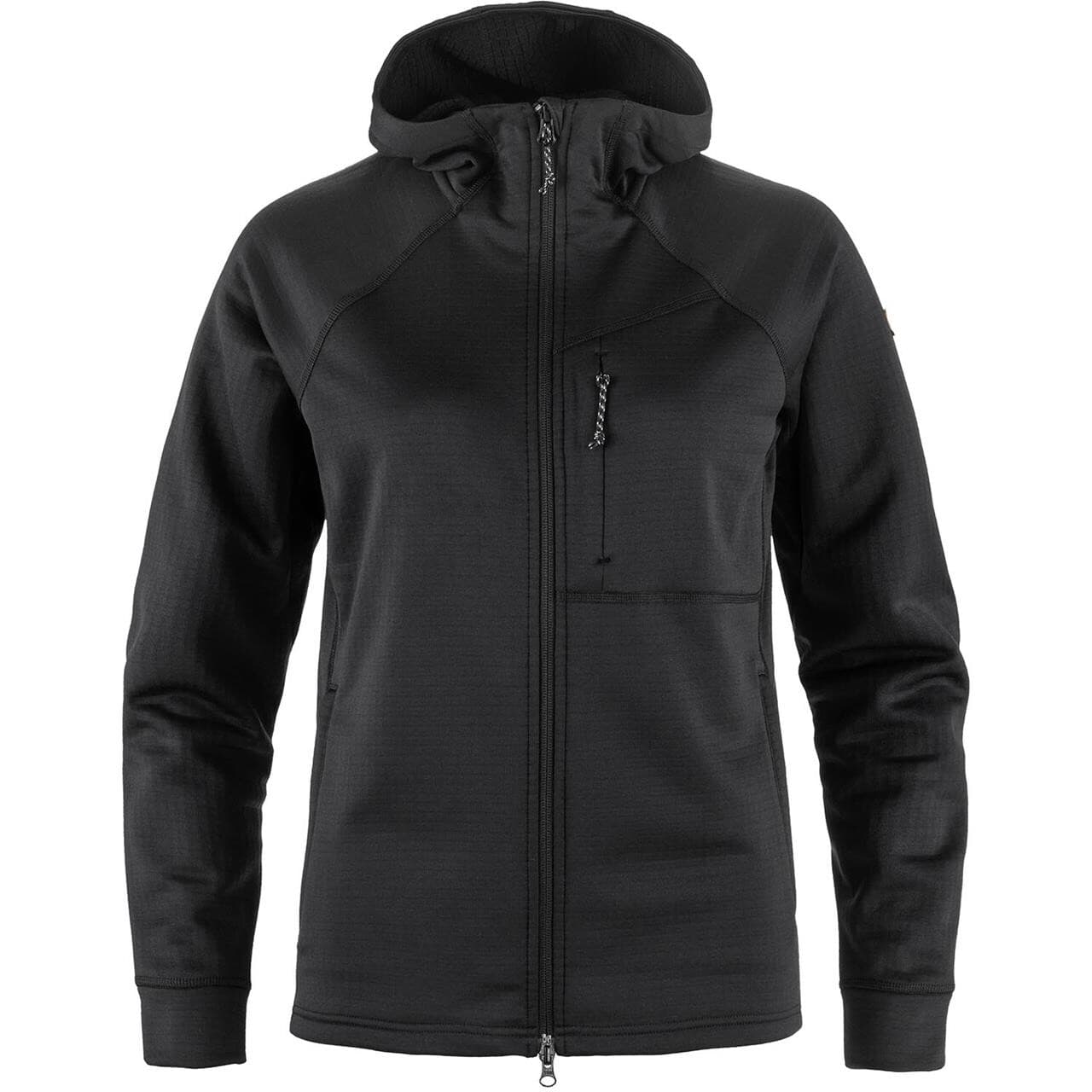 Fjällräven Womens Abisko Grid Fleece Hoodie (Sort (BLACK/550) X-large)
