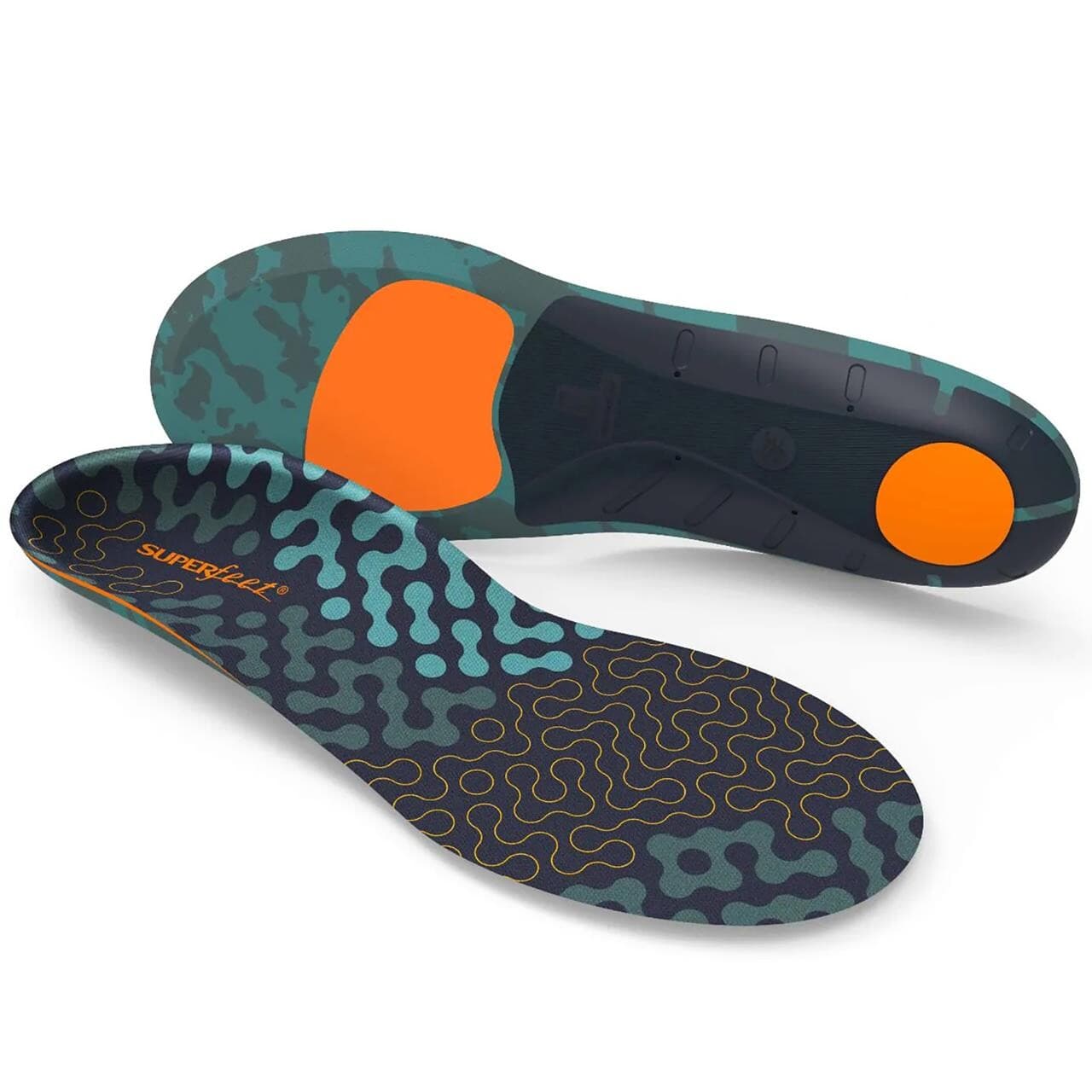Superfeet Active Cushion High Arch (Grøn (SEA PINE) 42-44)