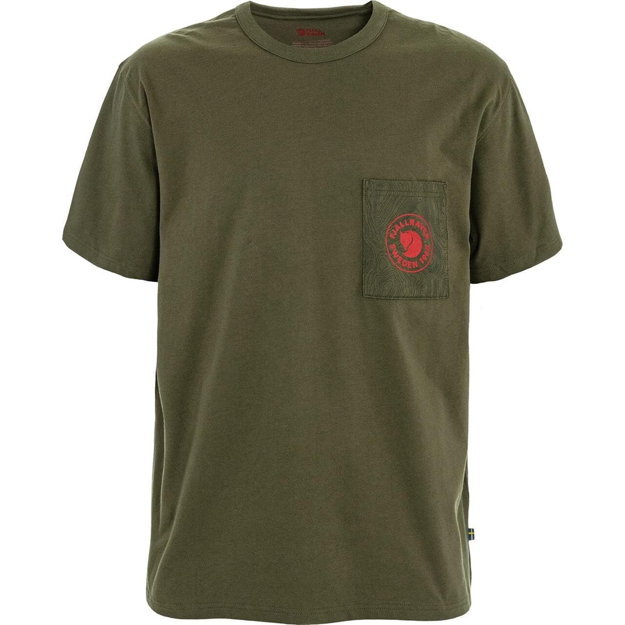 Fjällräven Mens Logo Pocket T-shirt (Grøn (LAUREL GREEN/625) Small)