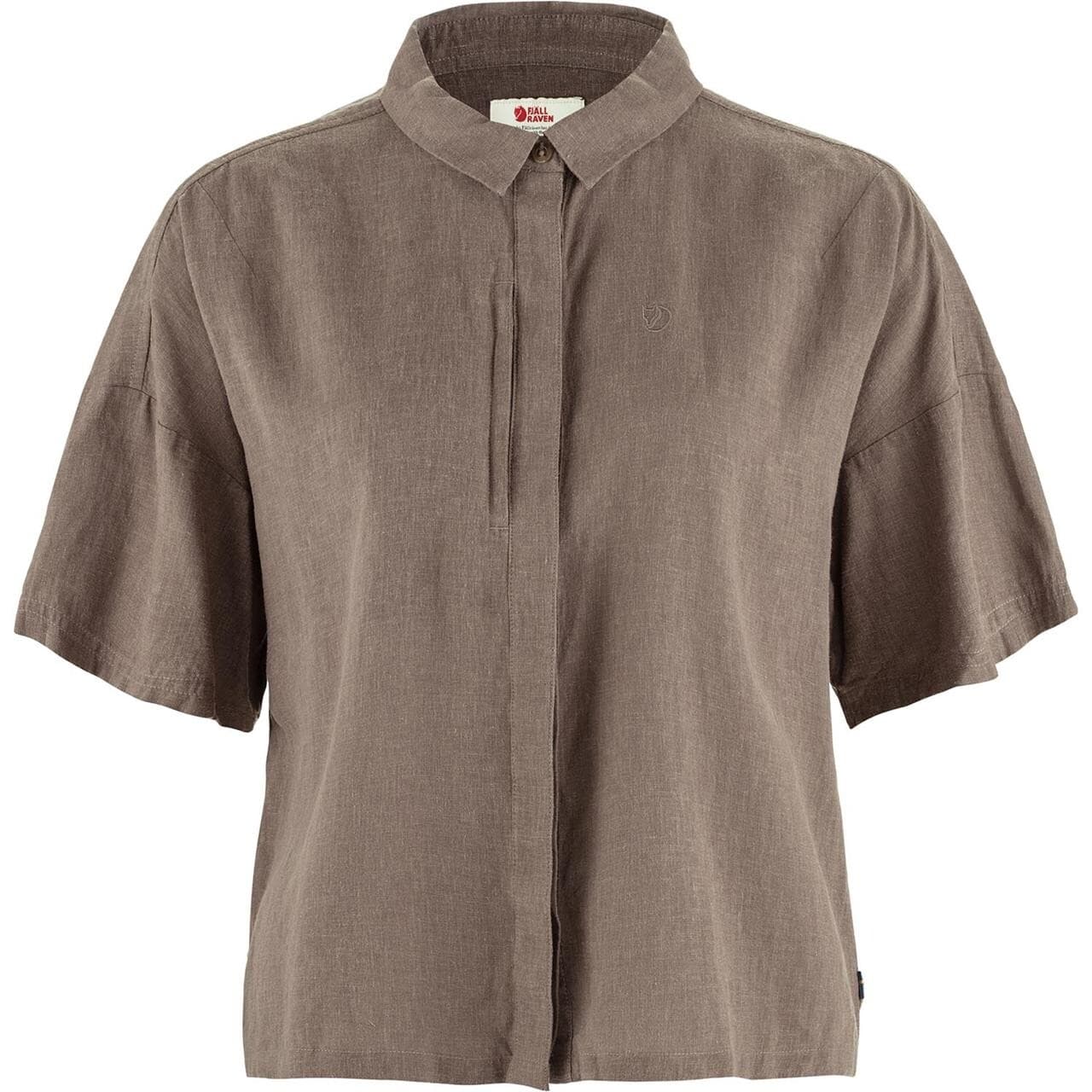 Fjällräven Womens Övik Hemp Camp Shirt S/S (Brun (SUEDE BROWN/244) X-small)