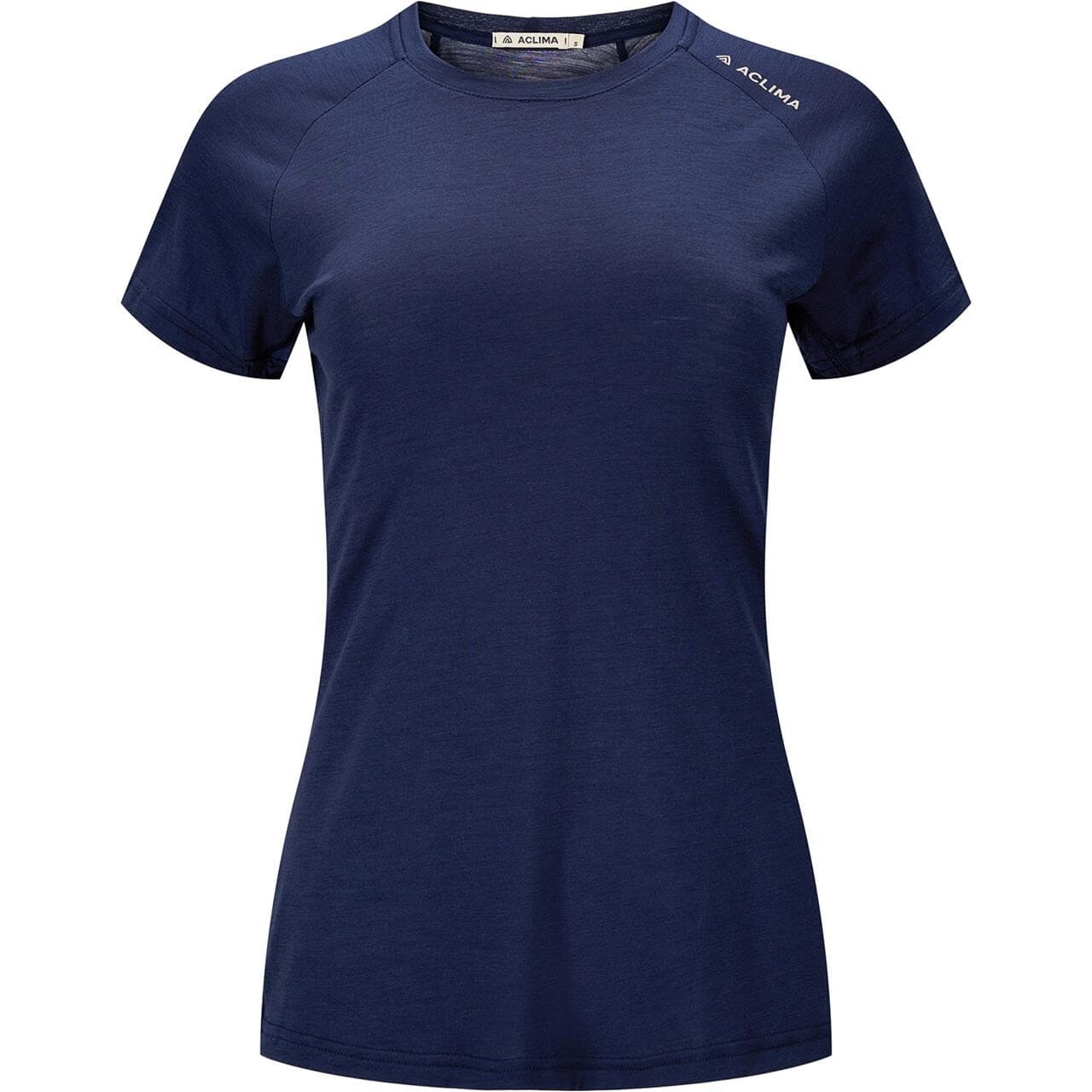 Aclima Womens LightWool 140 Trail Tee (Blå (NAVY BLAZER) Medium)