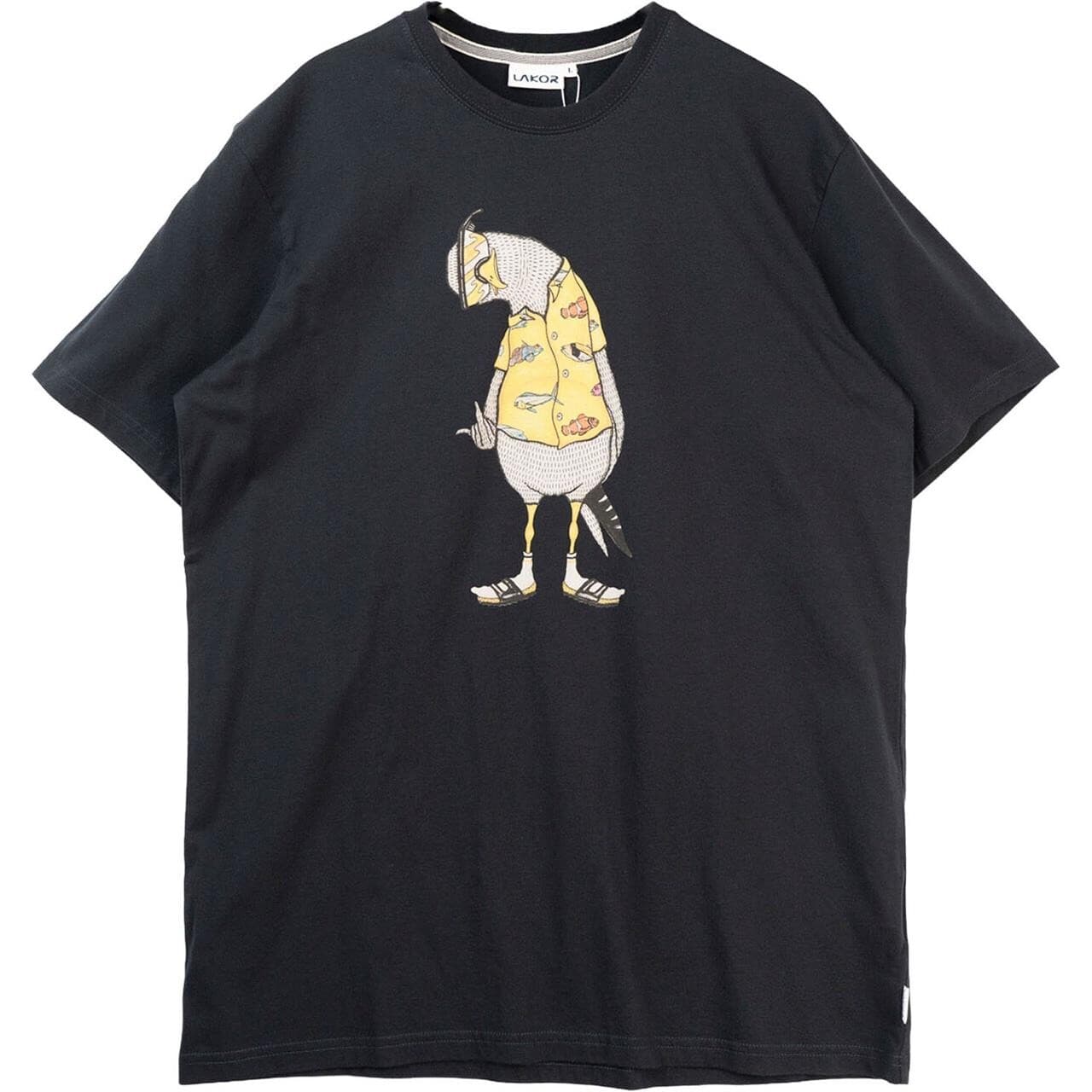 Lakor Flipping The Bird T-shirt (Blå (MOONLESS NIGHT) XX-large)