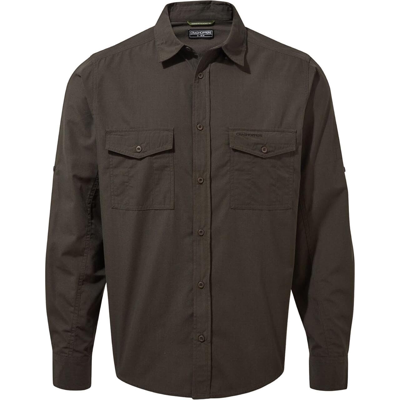 Craghoppers Mens Kiwi Long Sleeved Shirt (Grøn (WOODLAND GREEN) X-large)