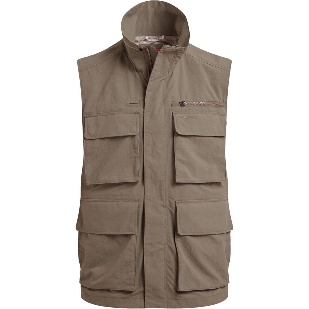 Craghoppers Mens Nosilife Adventure Gilet IV (Beige (PEBBLE) Medium)